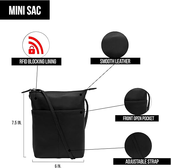 Leather Mini Sac Crossbody Bag - Image 2